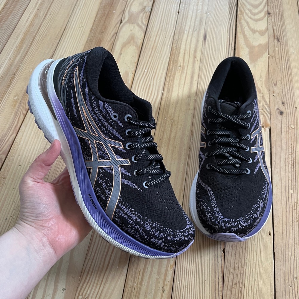 ASICS Gel-Kayano 29 Womens Running Shoes Black Purple 1012B272 Size 9 athletic